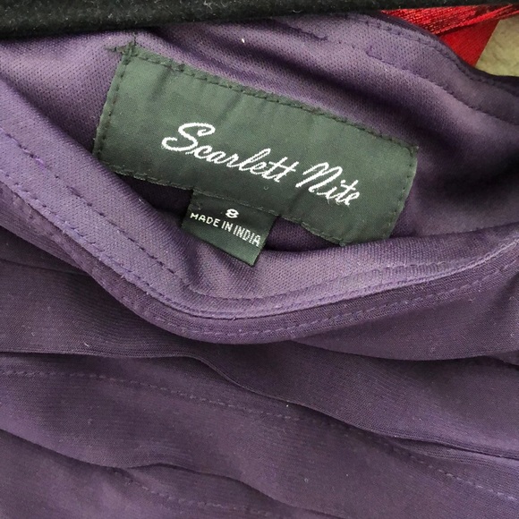 Egg Plant Purple Party Dress. - Picture 5 of 6